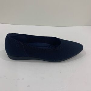 Vivaia Tamia Ballet Flats Shoes Knit Almond Toe Sz 37 US 6.5 Blue Casual Comfort